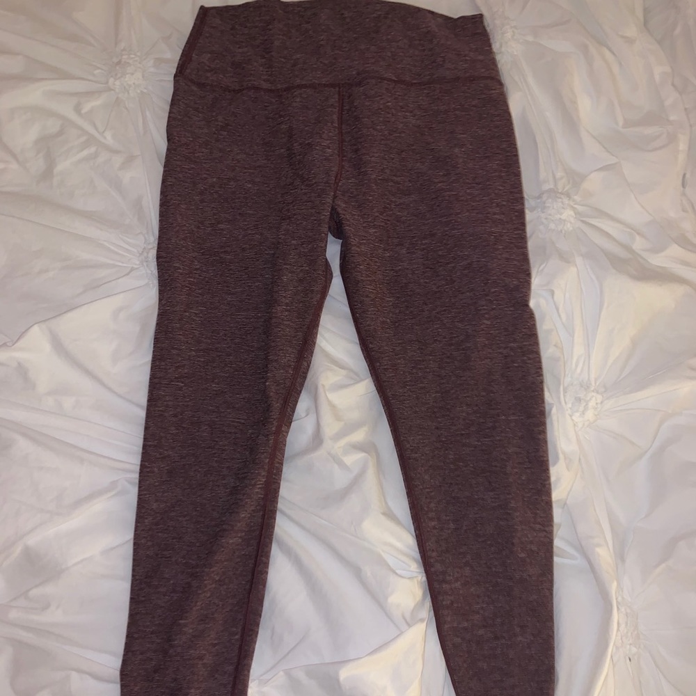 Maroon Athletic Leggings